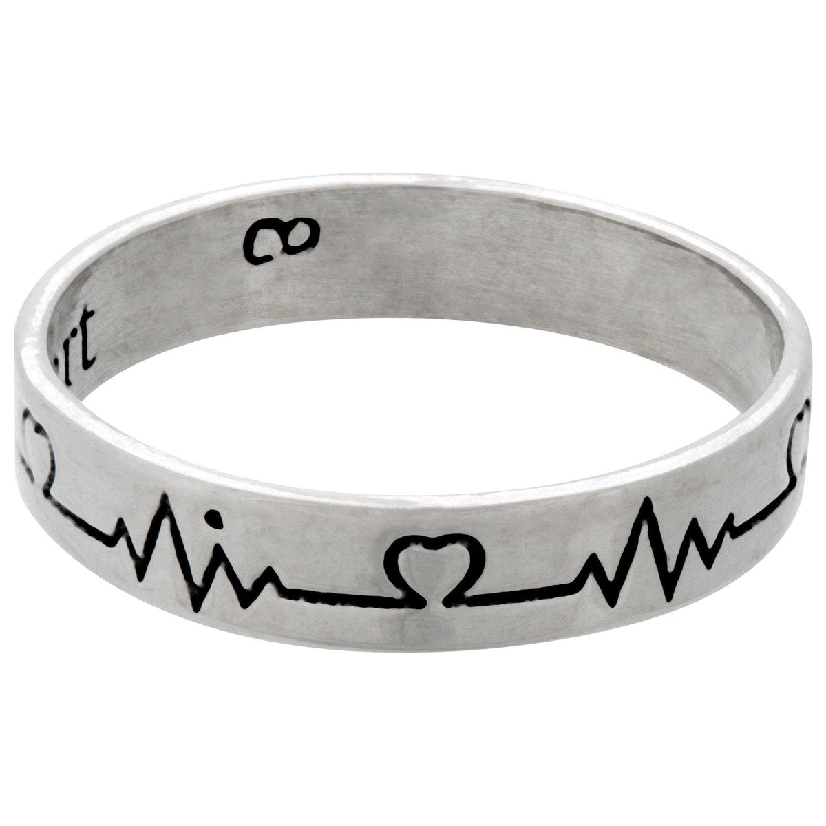 Pulse of My Heart Sterling Ring
