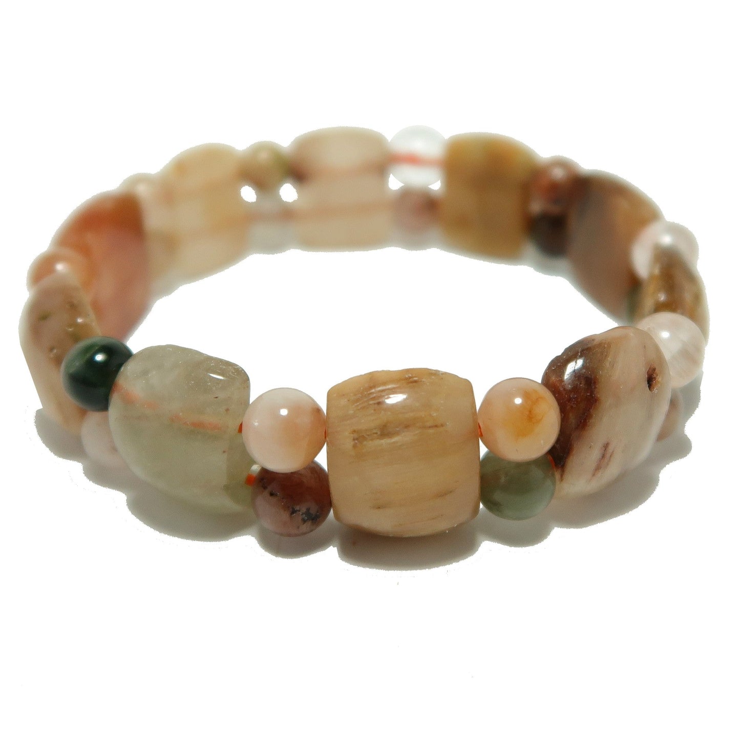 Rutilated Quartz Bracelet Colors of Acacia Gemstone