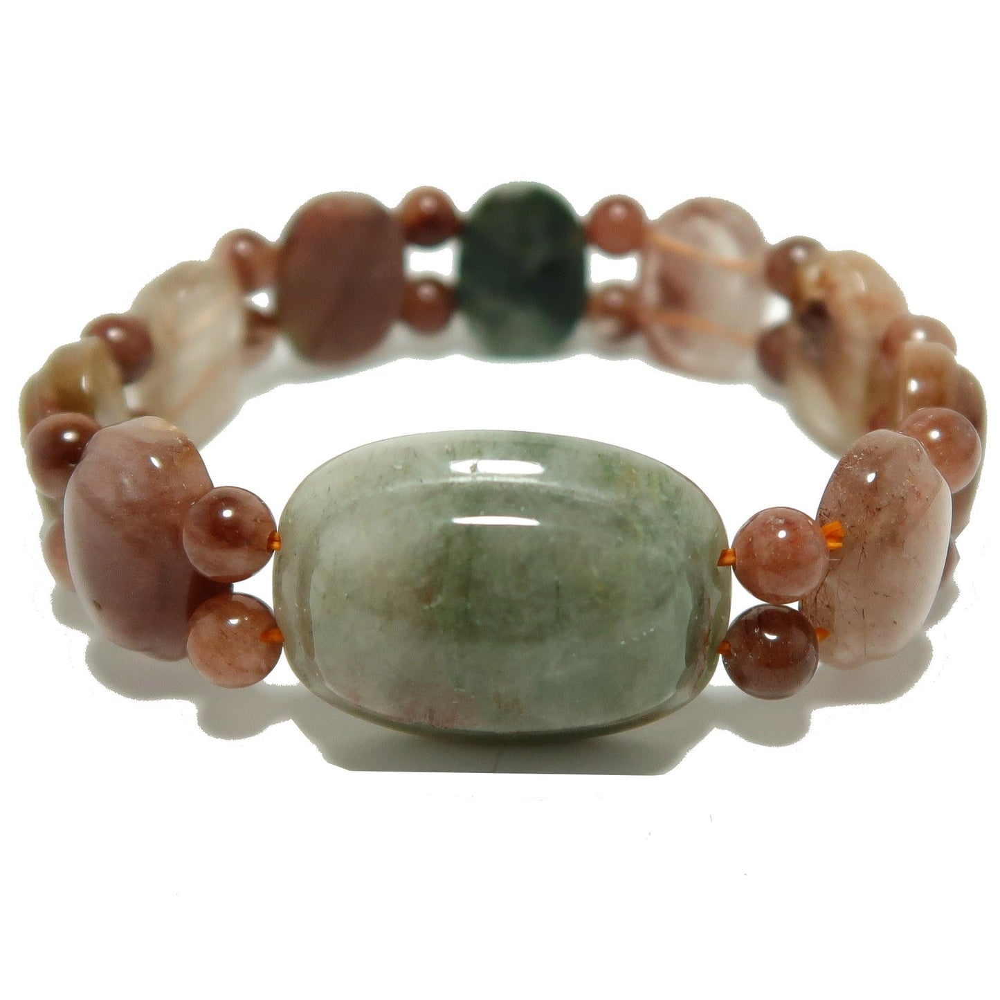 Rutilated Quartz Bracelet Chlorite Christmas Crystal