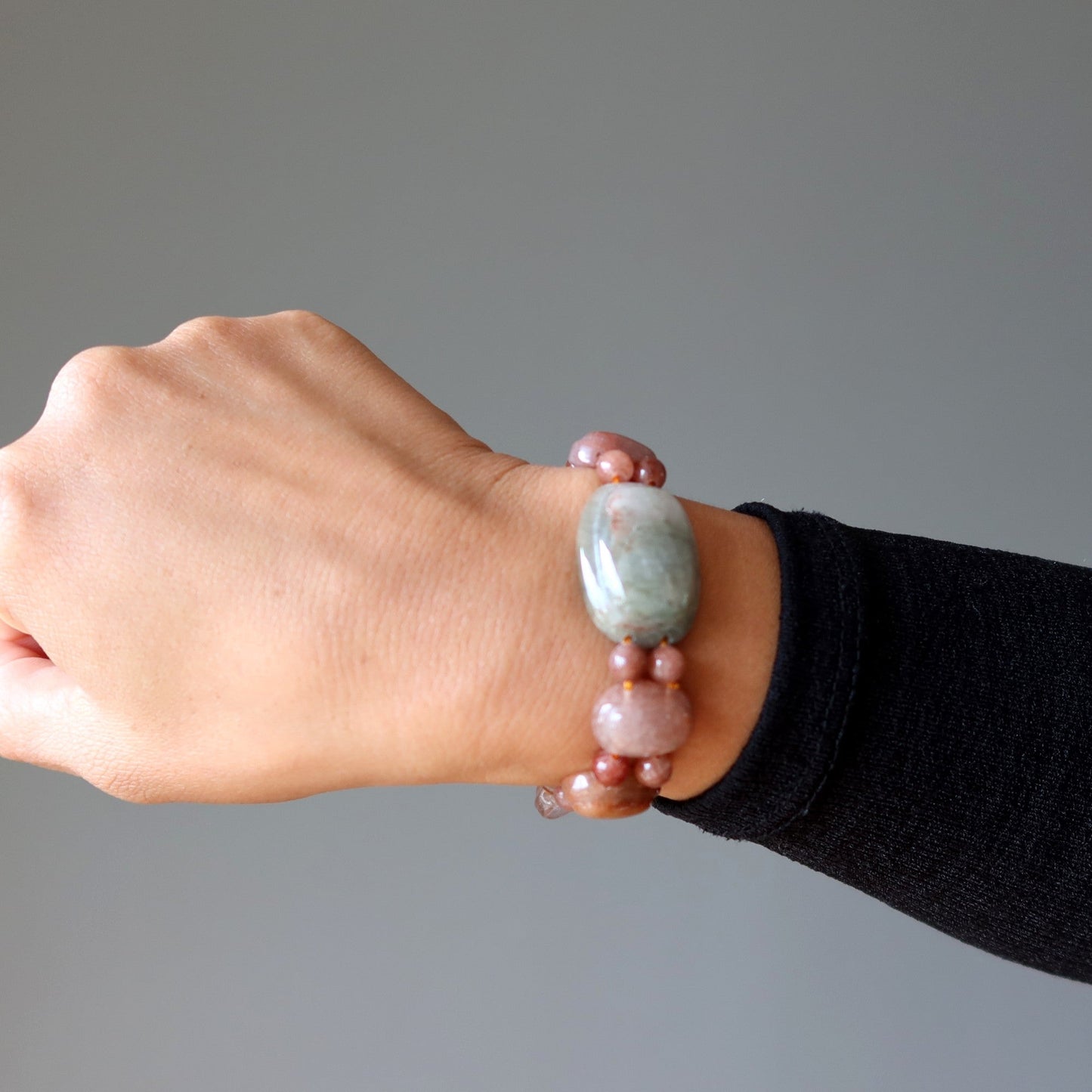 Rutilated Quartz Bracelet Chlorite Christmas Crystal