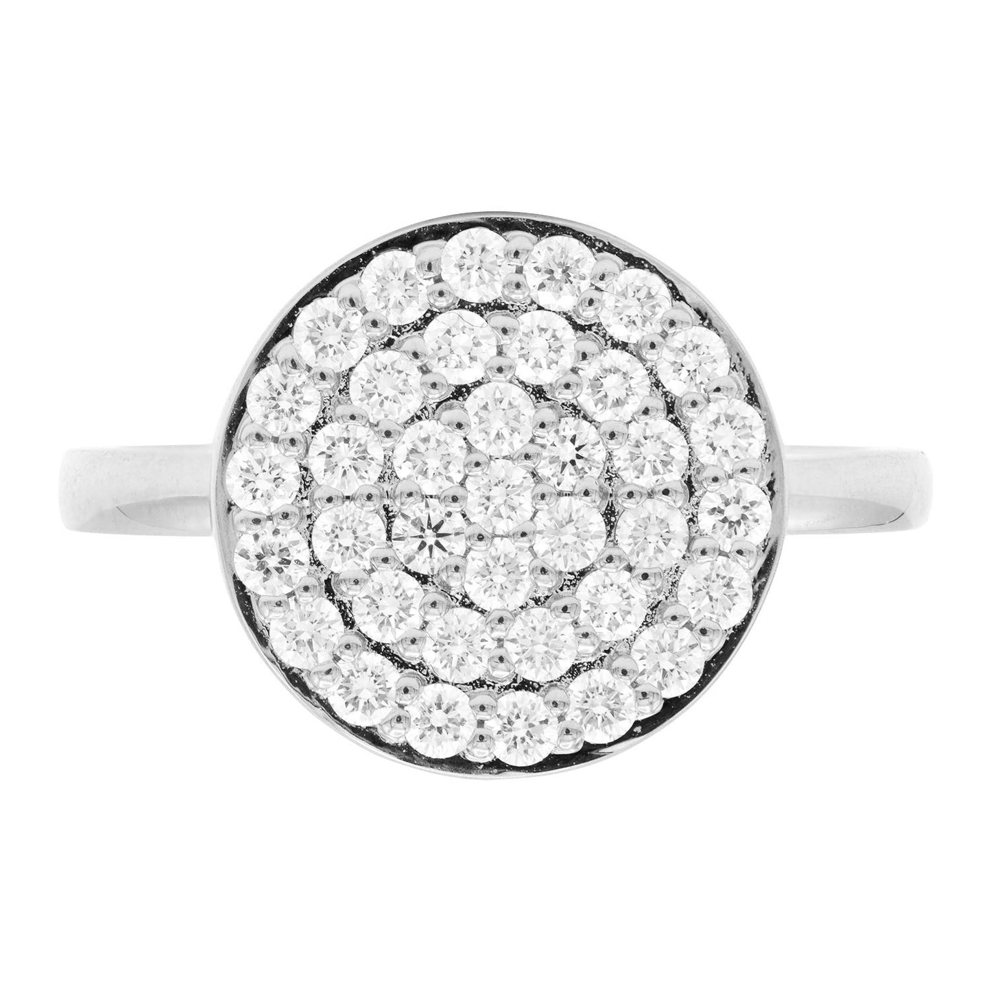 14K White Gold Diamond Ring, 0.63ct