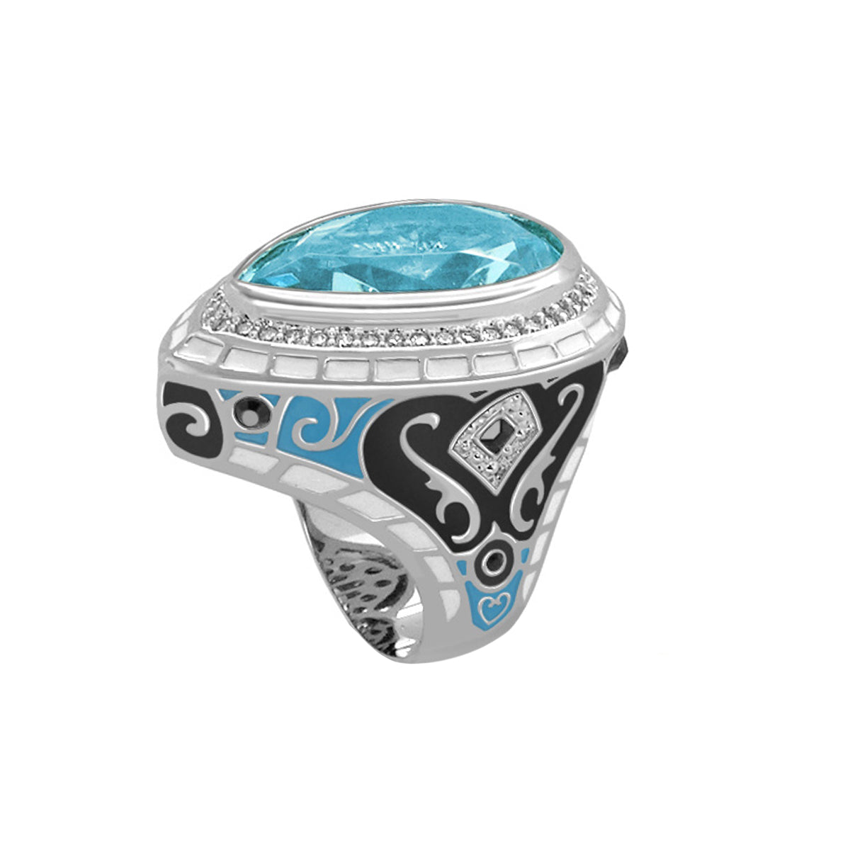 Elegant Drops Cocktail Ring