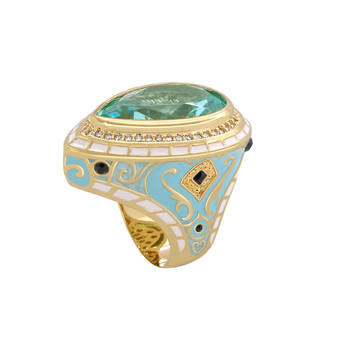 Elegant Drops Cocktail Ring