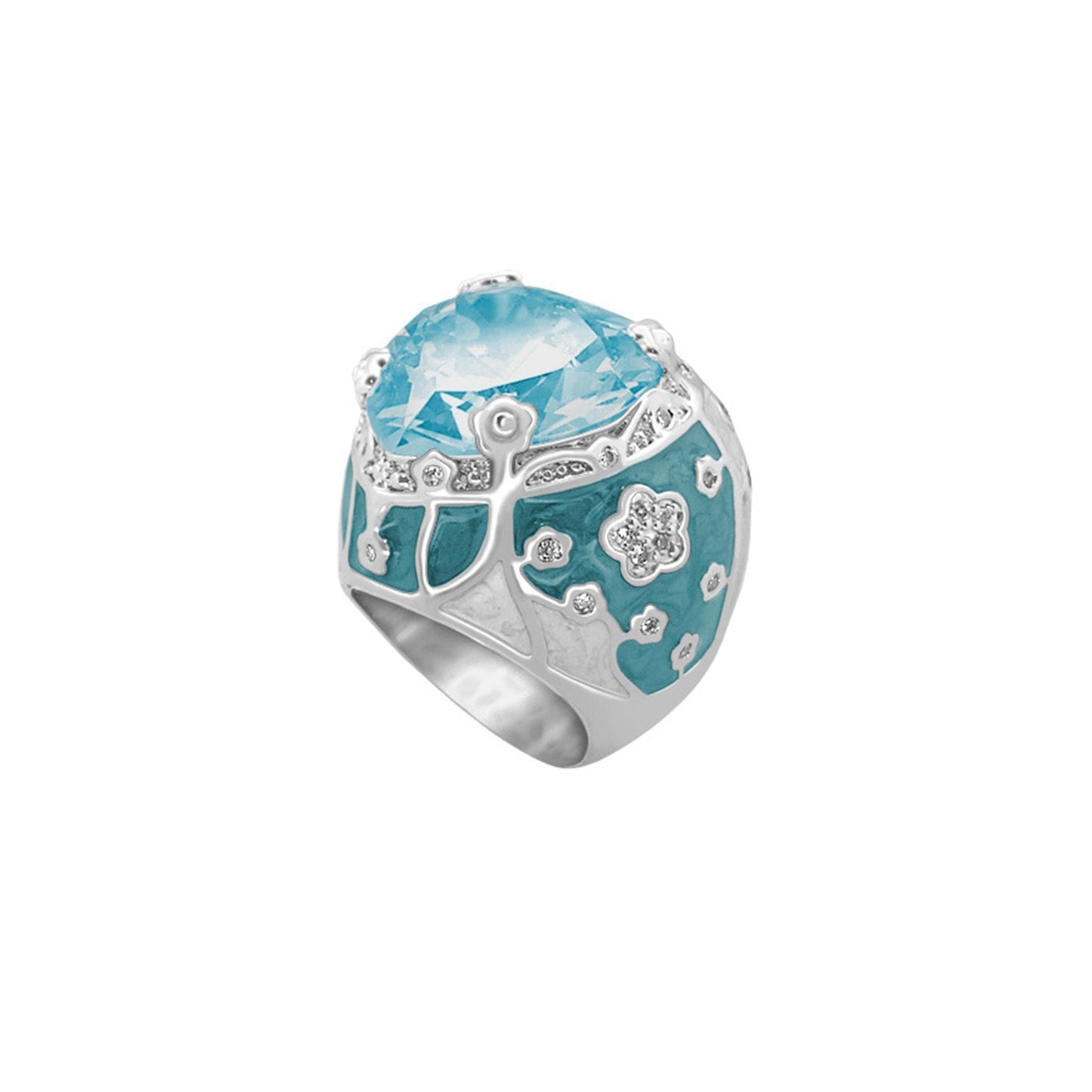 Flowering Vines Cocktail Ring