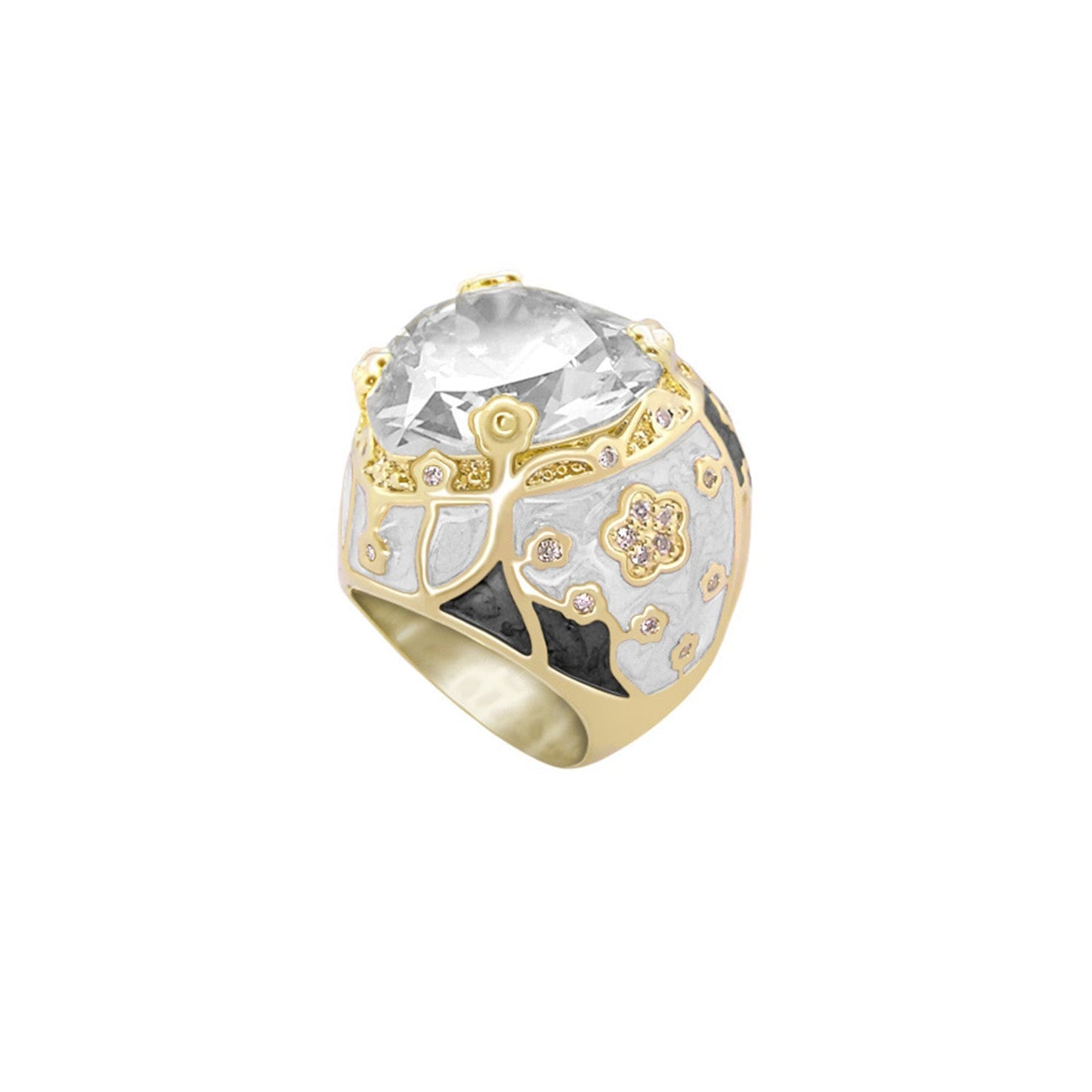 Flowering Vines Cocktail Ring