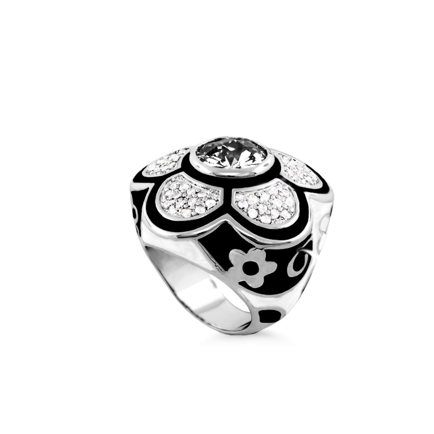 Daisy Swirl Cocktail Ring