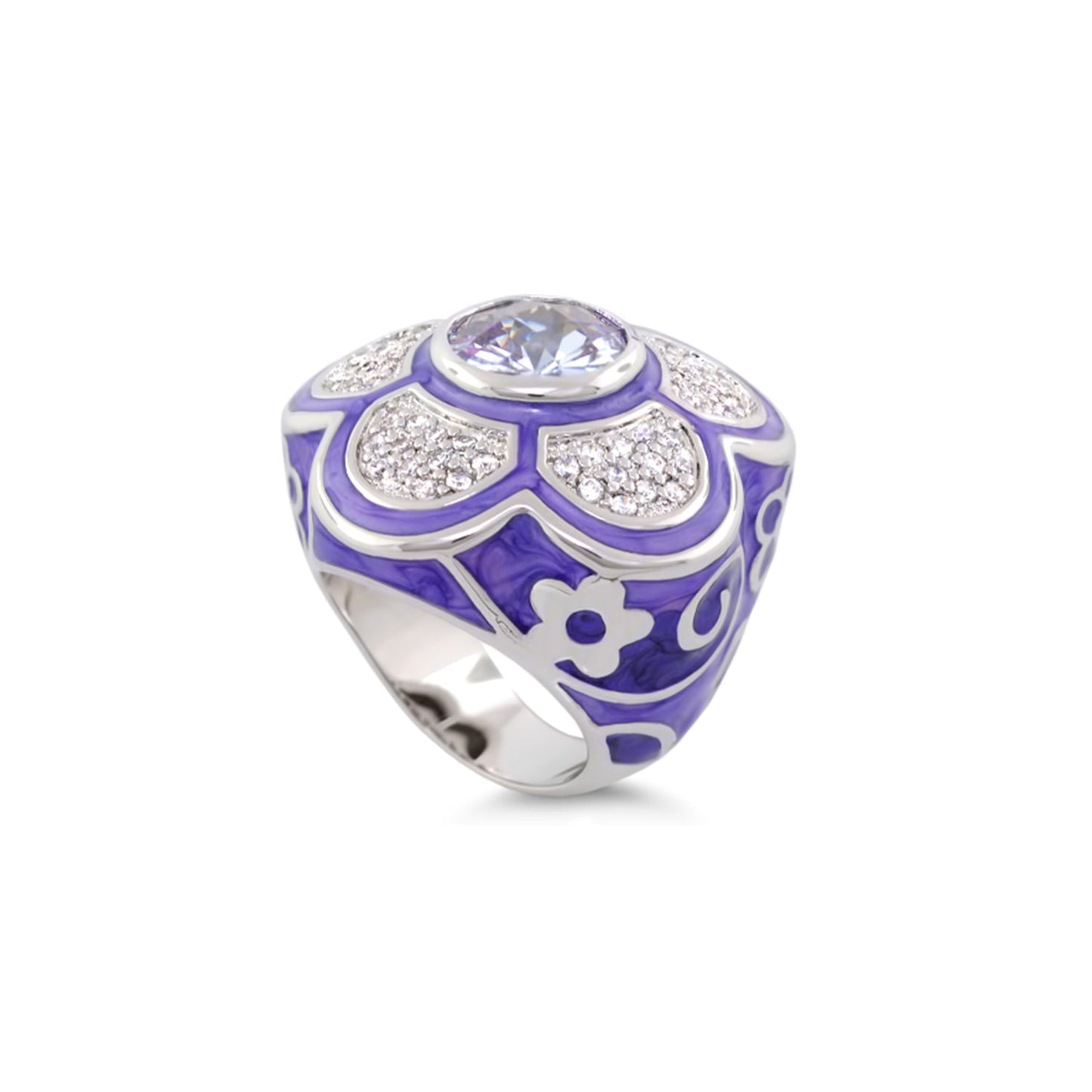 Daisy Swirl Cocktail Ring