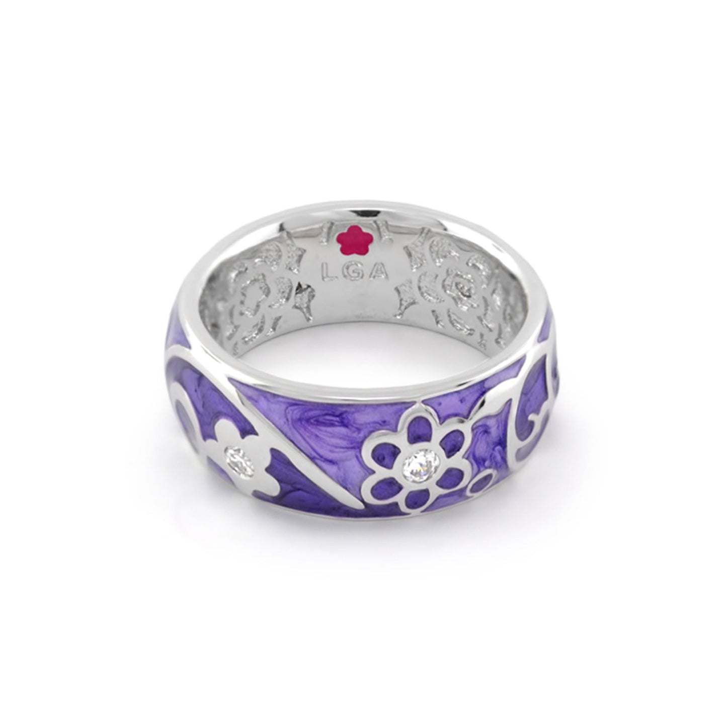 Daisy Swirl Band Ring
