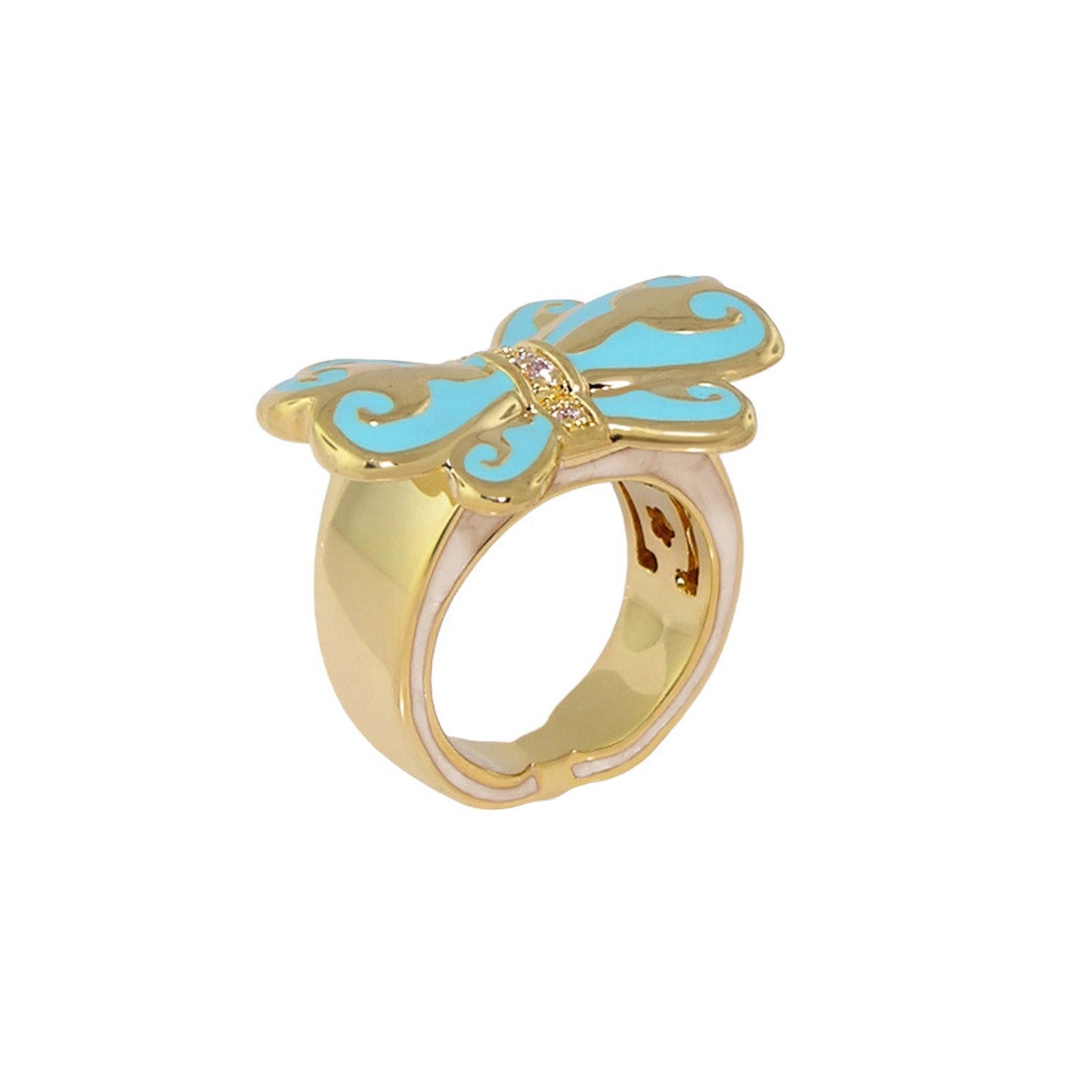 Bows and Hearts Ring