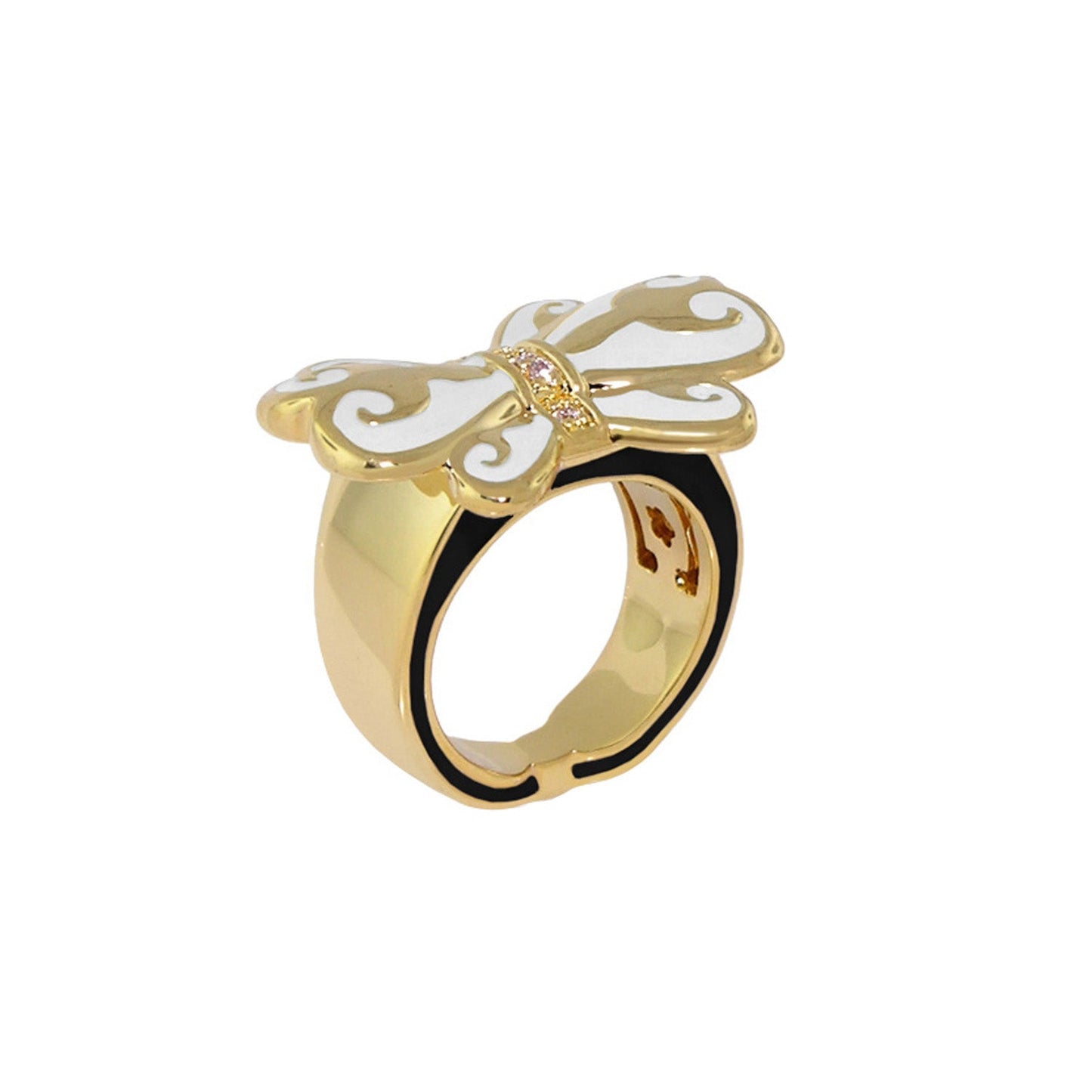 Bows and Hearts Ring
