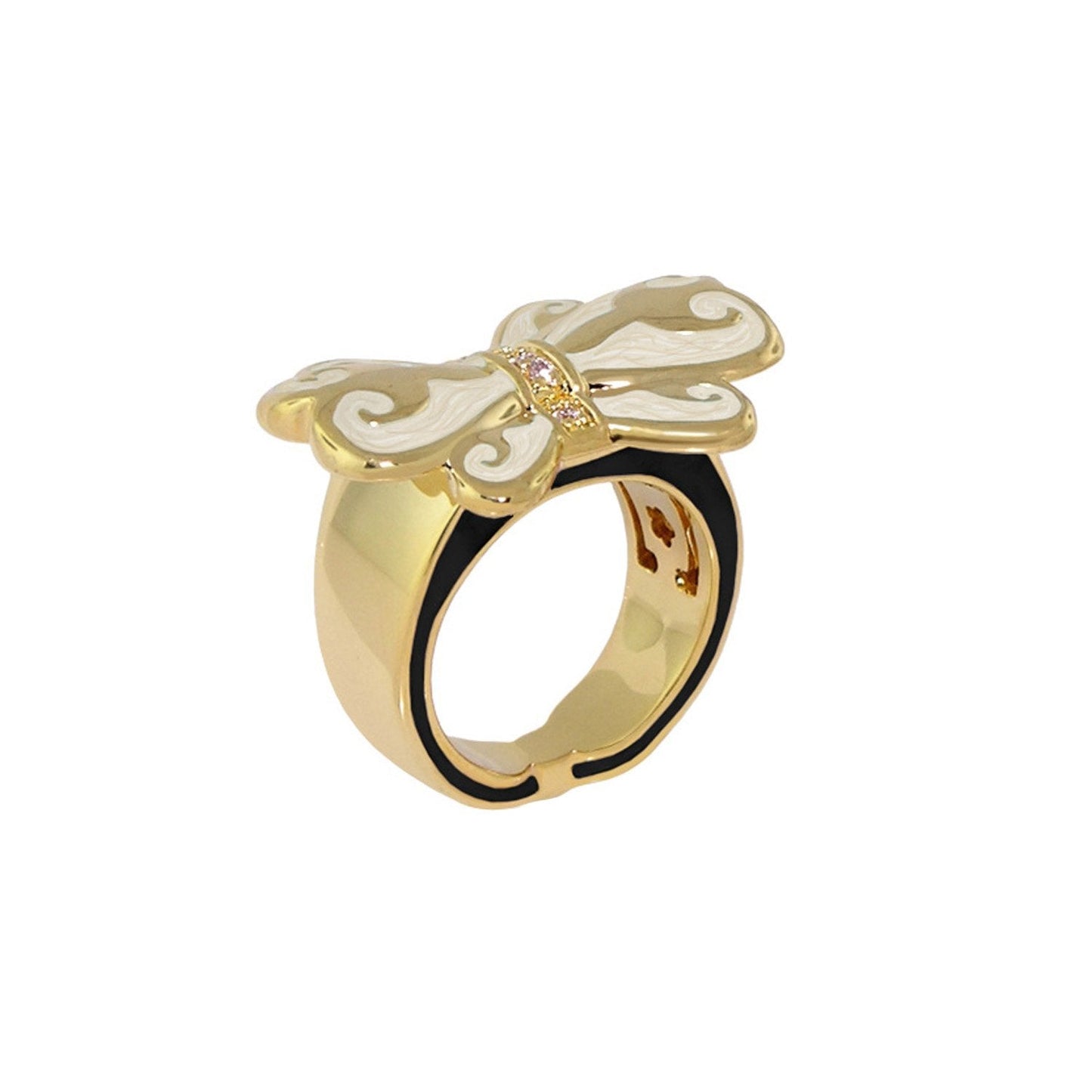 Bows and Hearts Ring