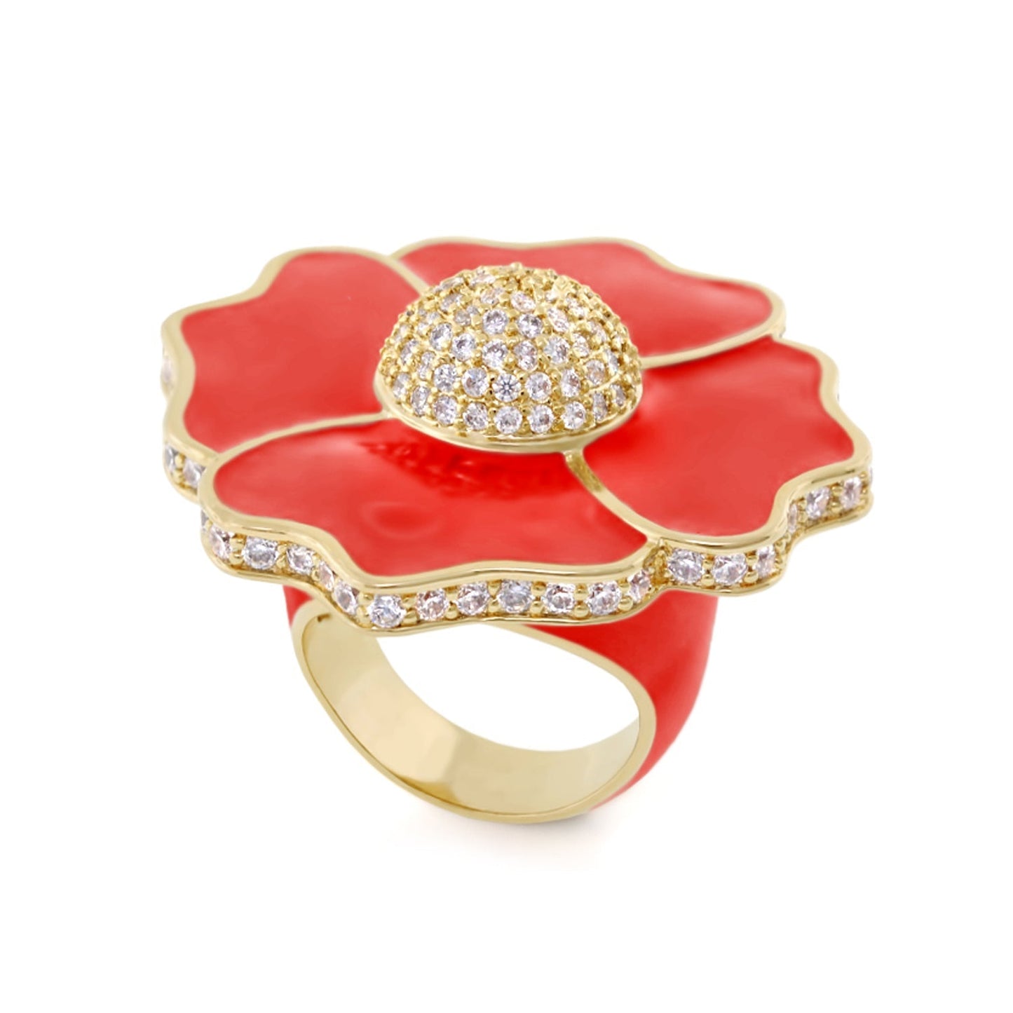 Poppy Love Cocktail Ring
