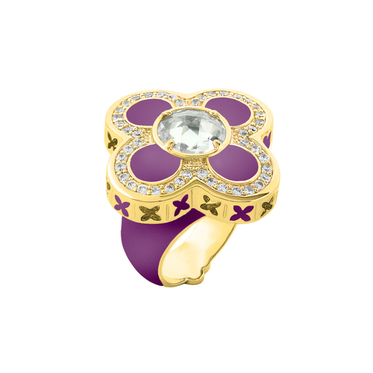 Floral Knight Cocktail Ring