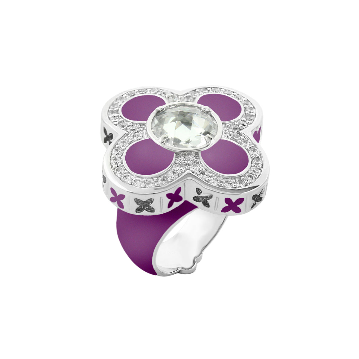 Floral Knight Cocktail Ring