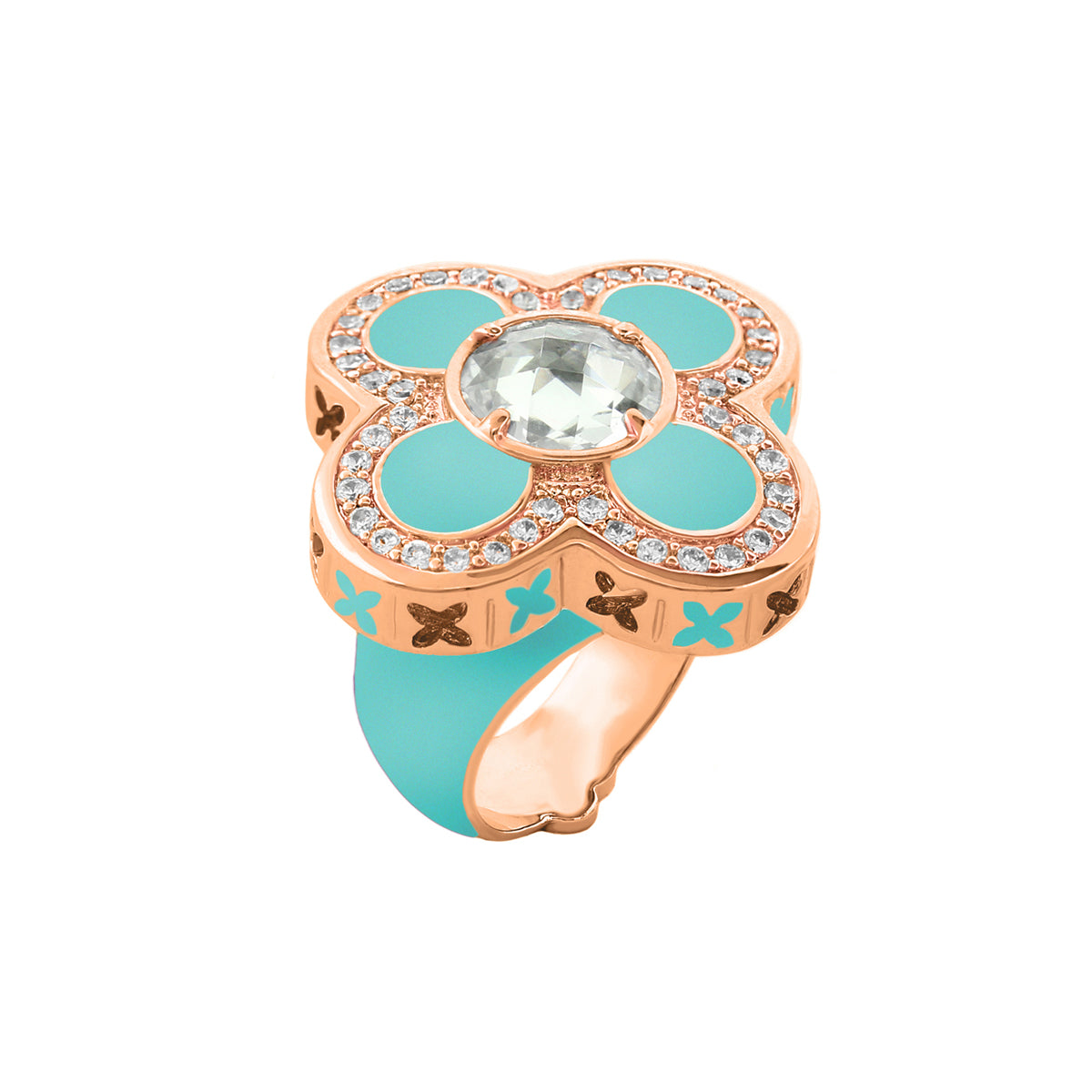 Floral Knight Cocktail Ring