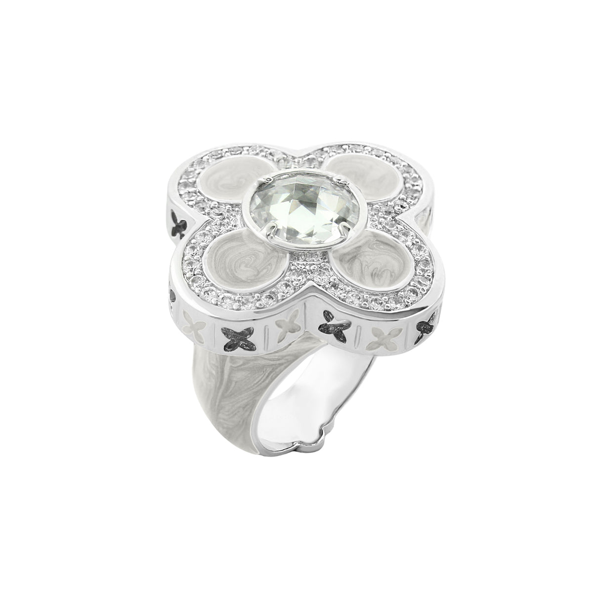Floral Knight Cocktail Ring