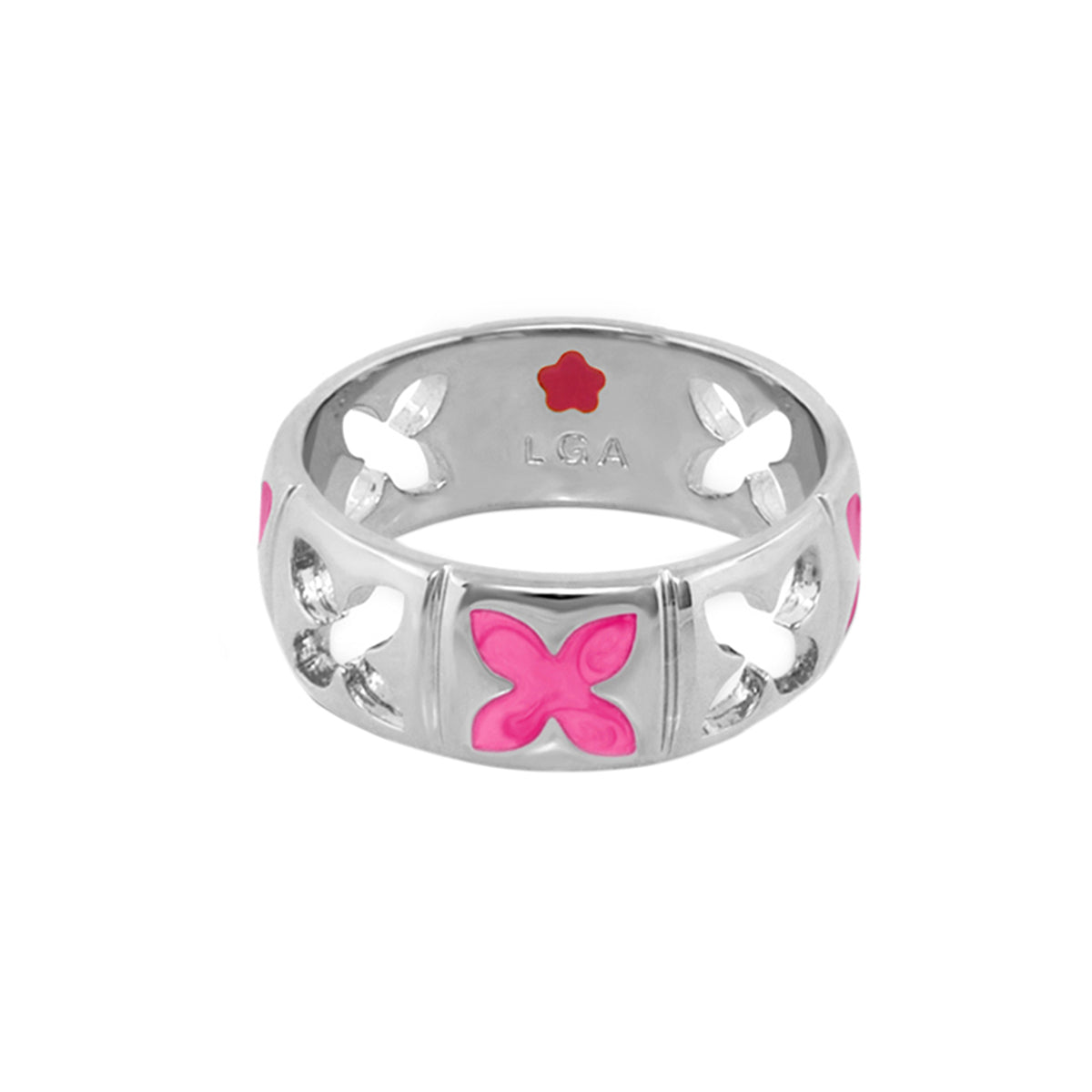 Floral Knight Band Ring