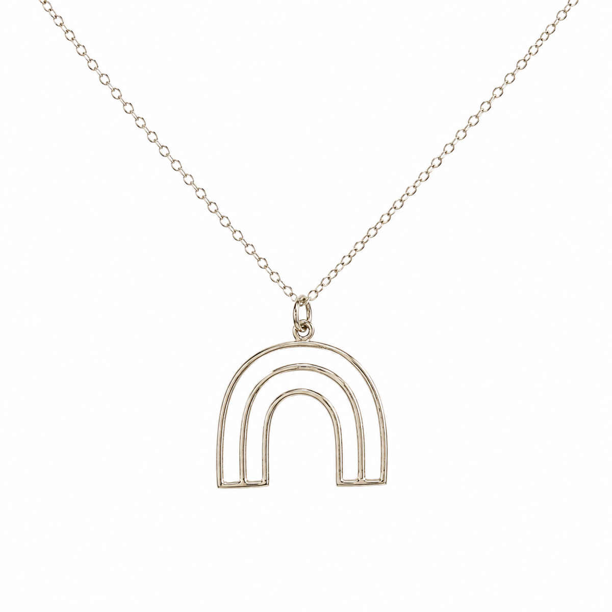 Openwork Rainbow Arch Necklace
