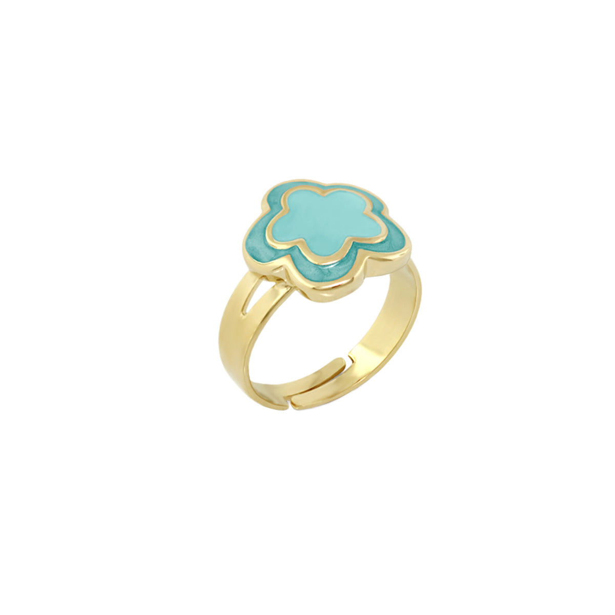 Enamel Flower Ring