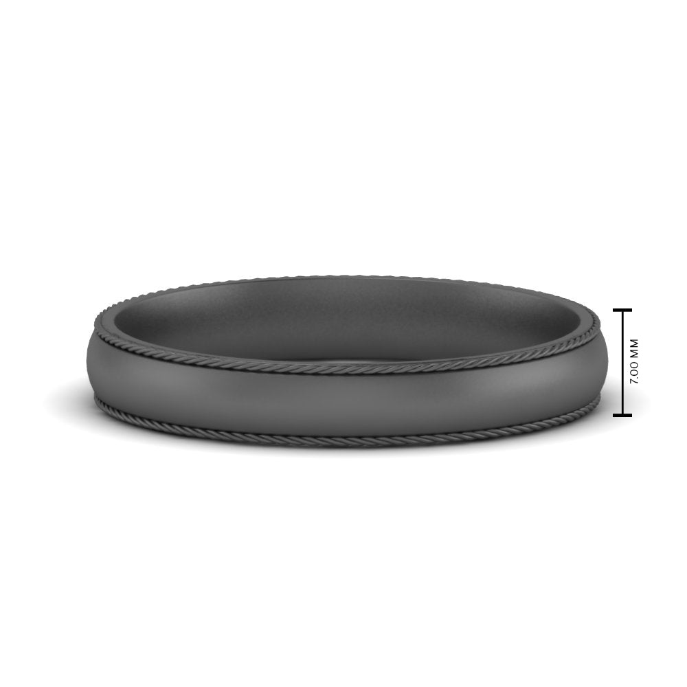 Rope Design Comfort Fit Mens Band