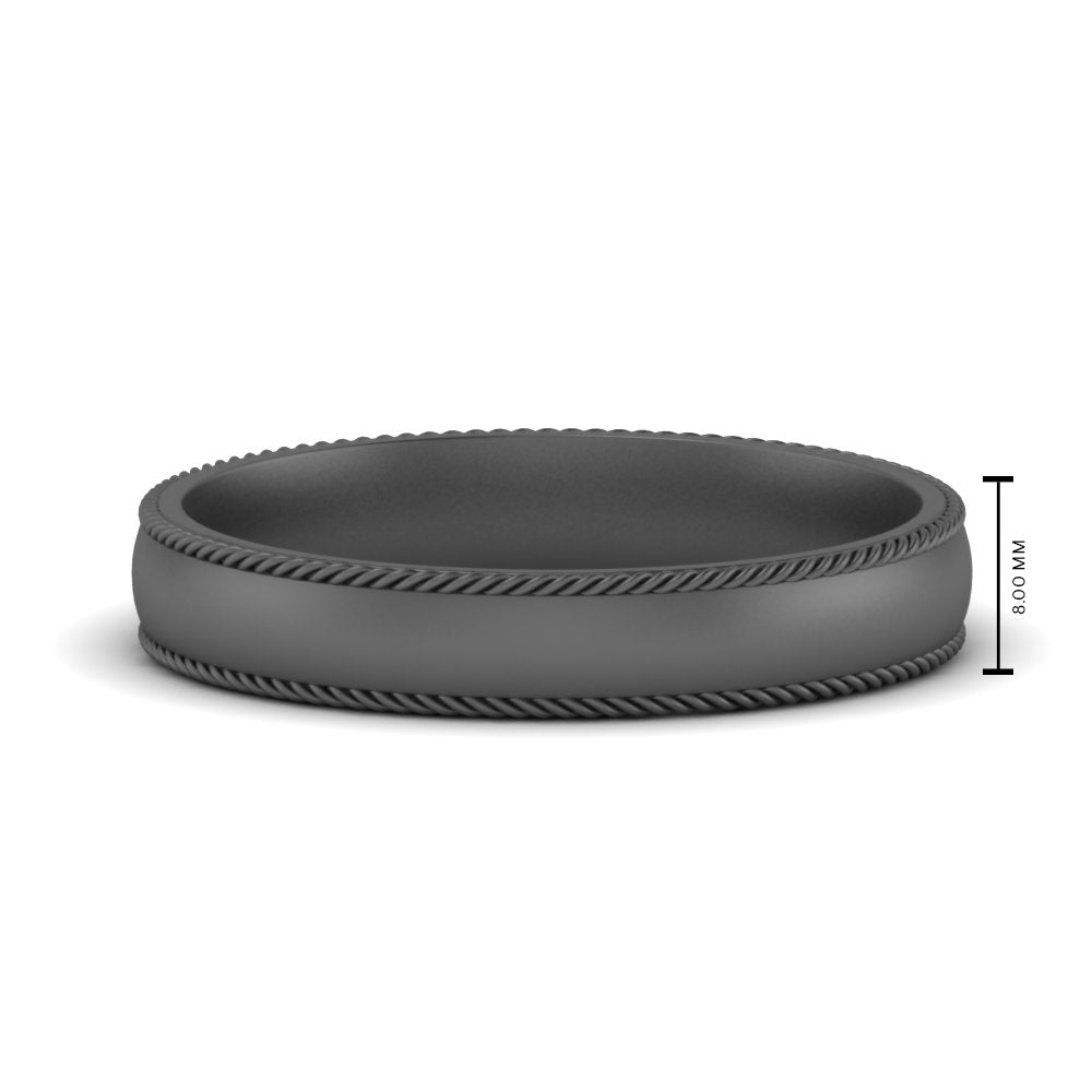 Rope Design Comfort Fit Mens Band