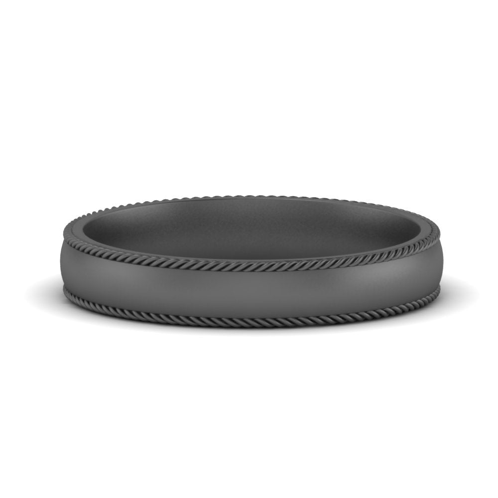 Rope Design Comfort Fit Mens Band