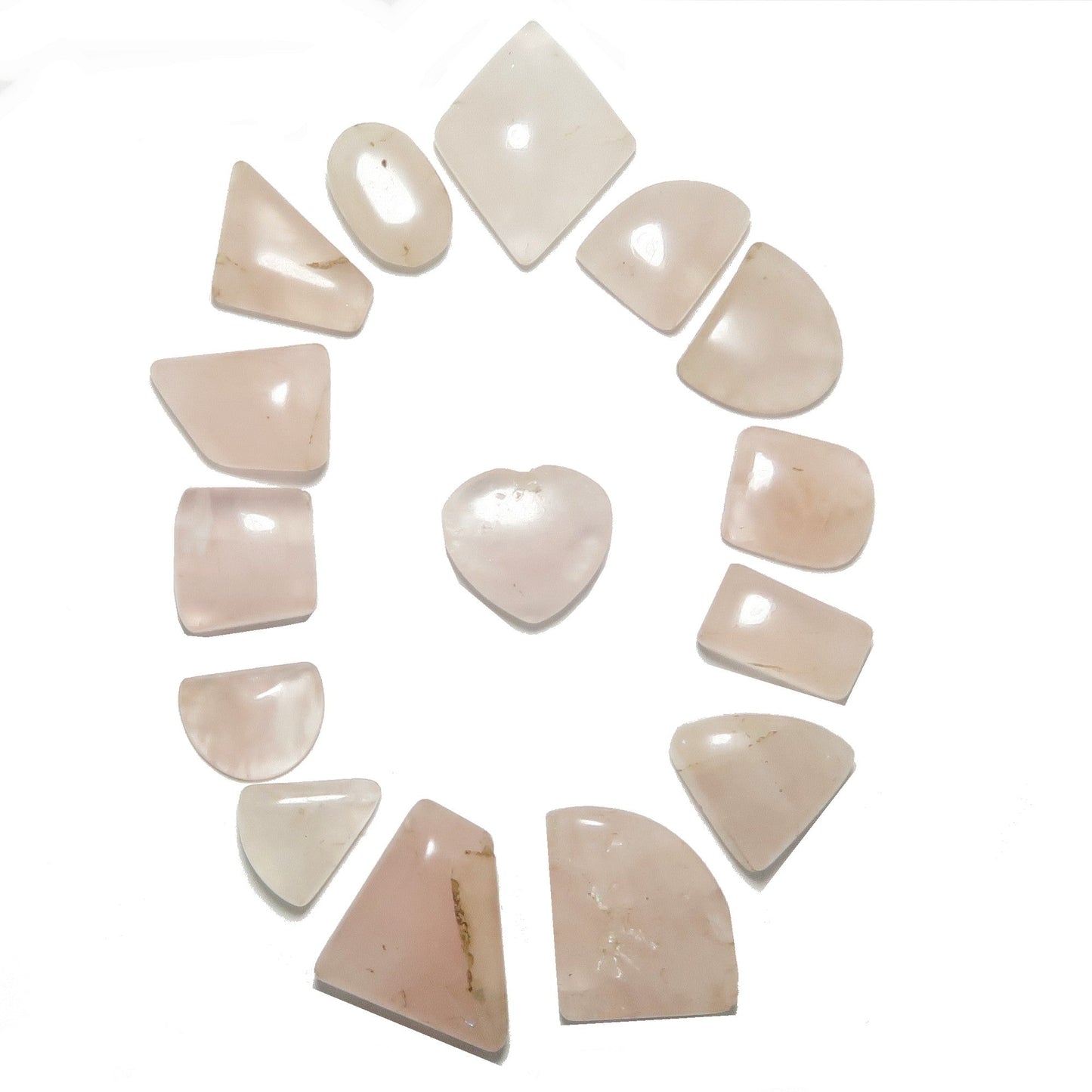 Rose Quartz Grid Crystal Bundle Love Mandala Set of 15