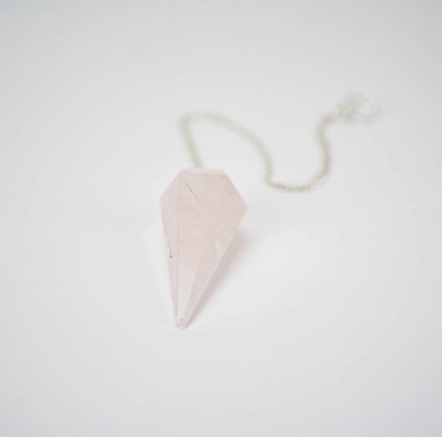 Rose Quartz Pendulum 6 sided point 1.5"