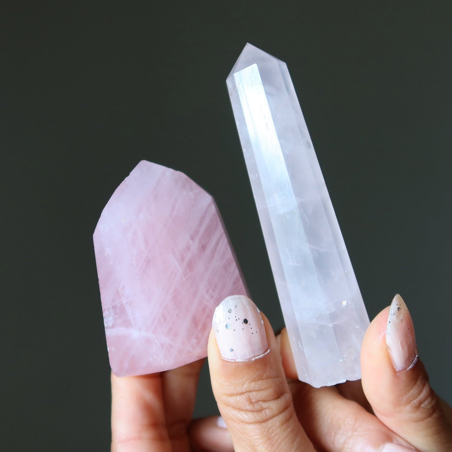 Rose Quartz Tower Wand Wounded Warrior