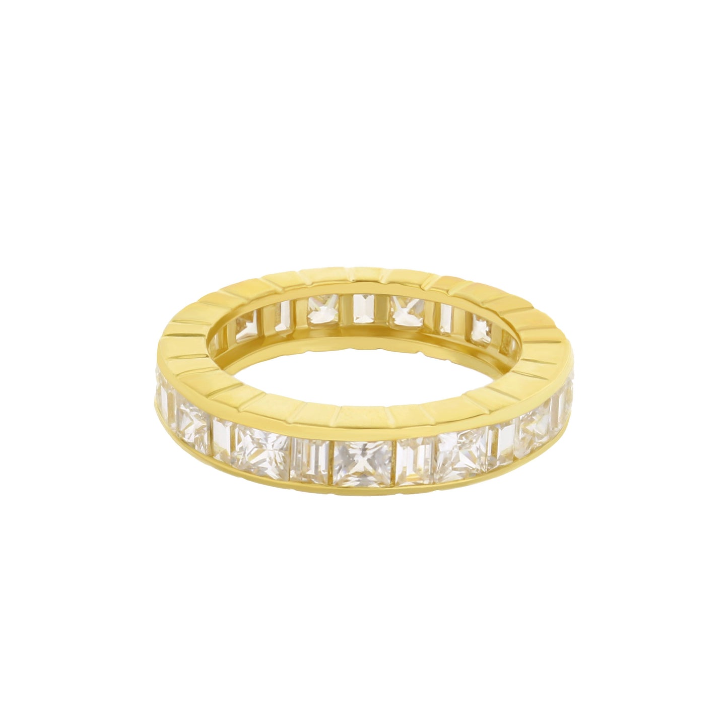 925 Princess Cut Eternity Band