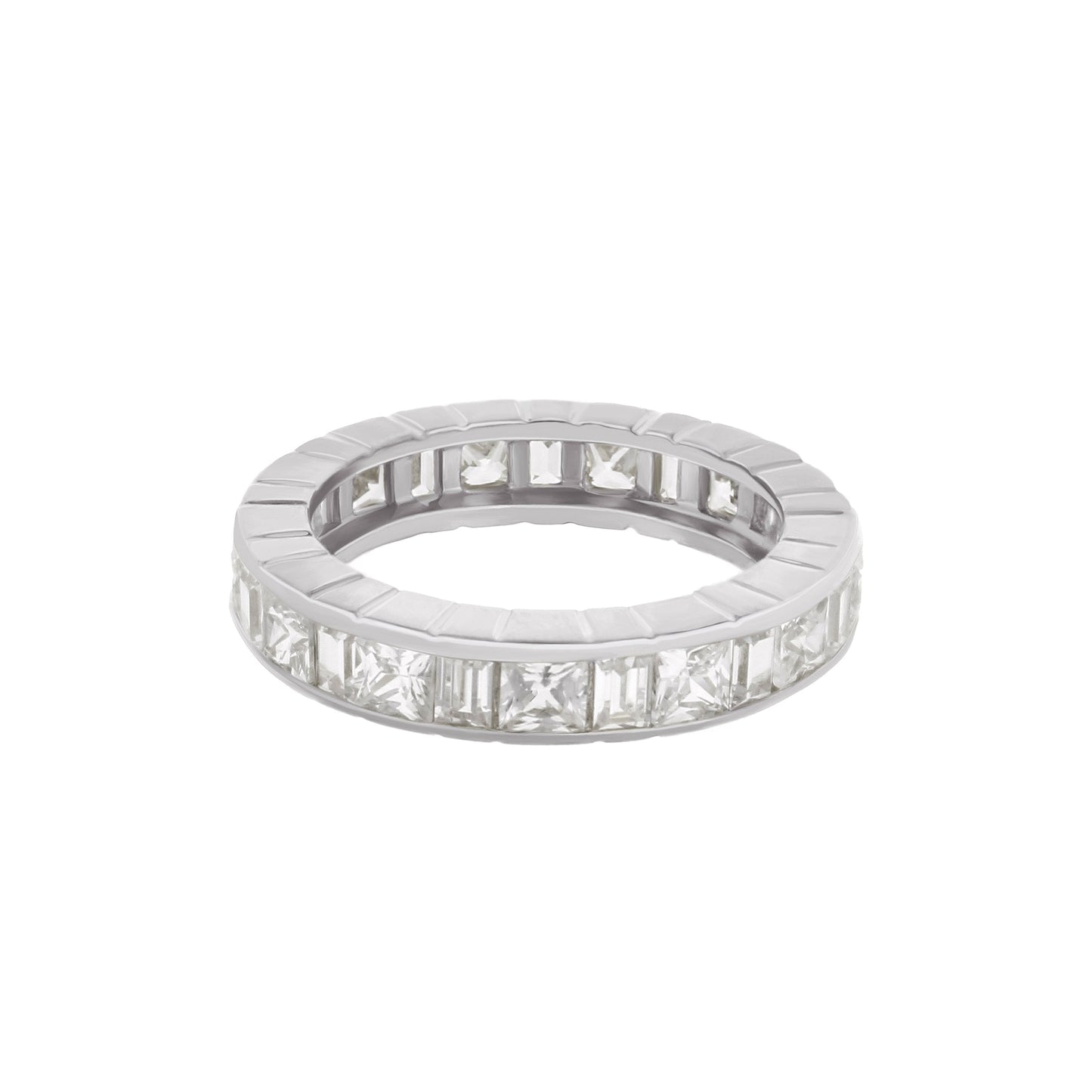 925 Princess Cut Eternity Band