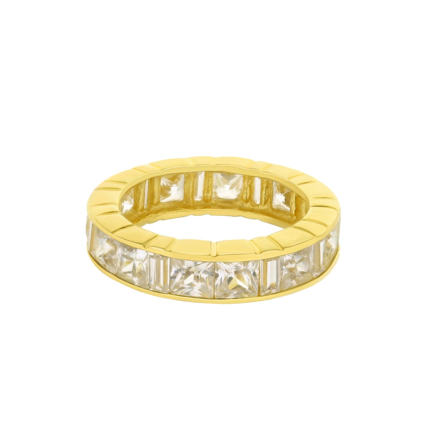 925 Princess Cut Eternity Band
