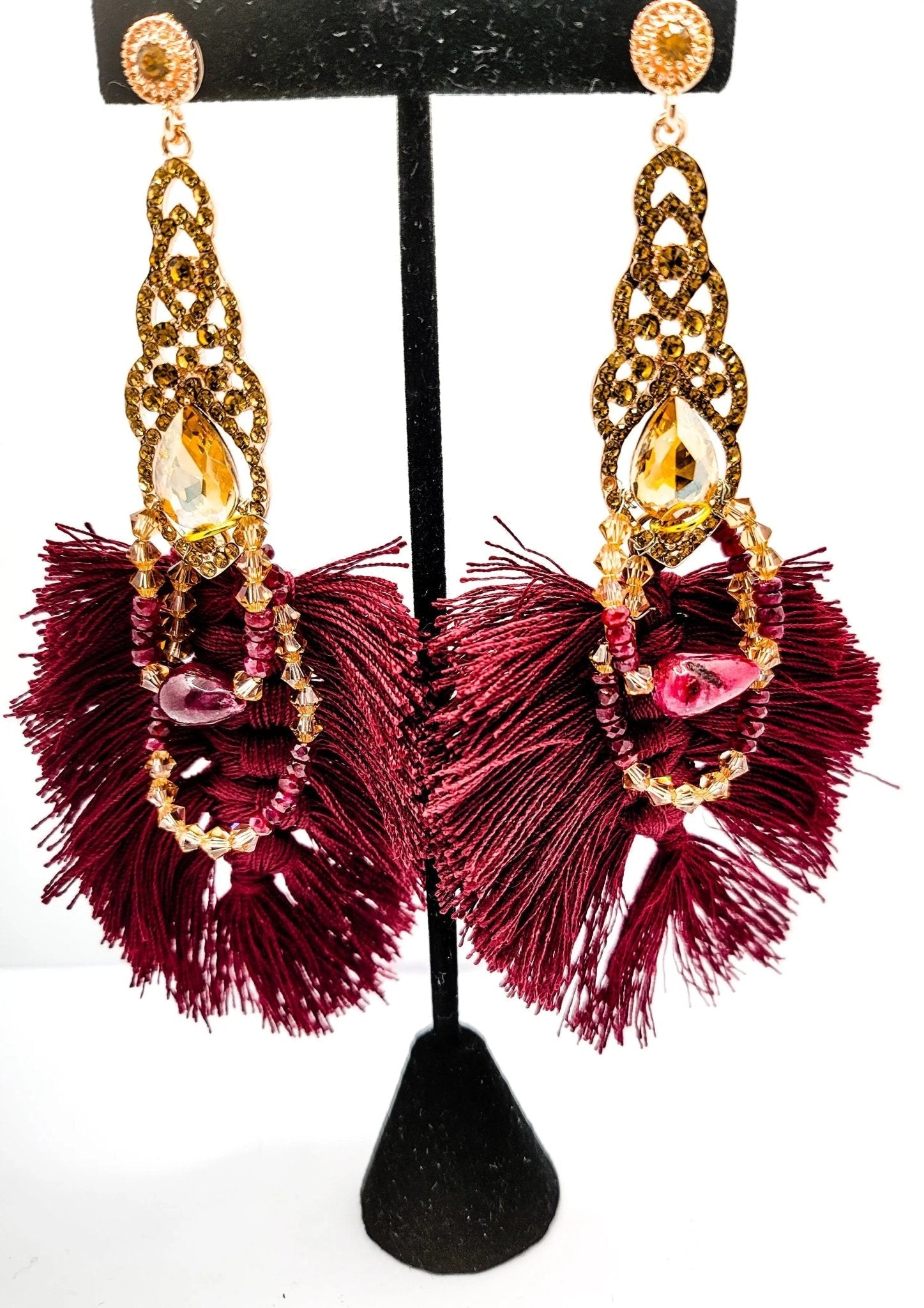 Ruby and Amber Swarovski Crystals – Shy Little Witch