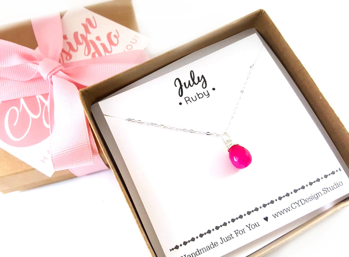 July Birthstone Necklace