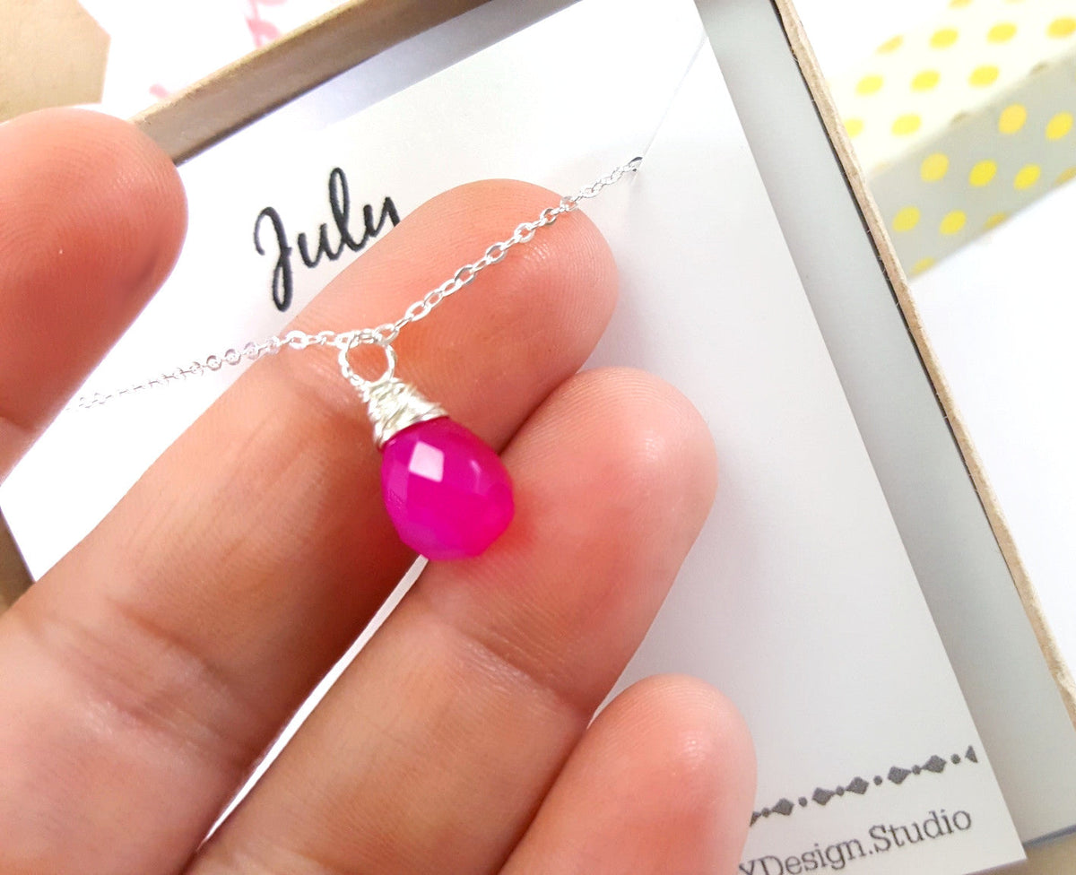 July Birthstone Necklace