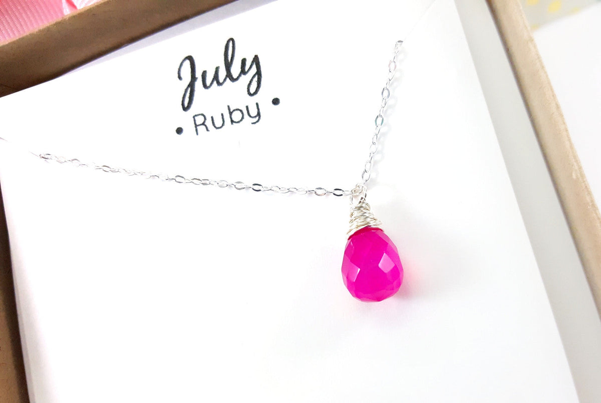 July Birthstone Necklace