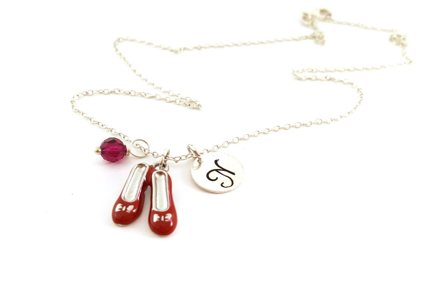 Ruby Slippers Necklace - Wizard of Oz Personalized Jewelry