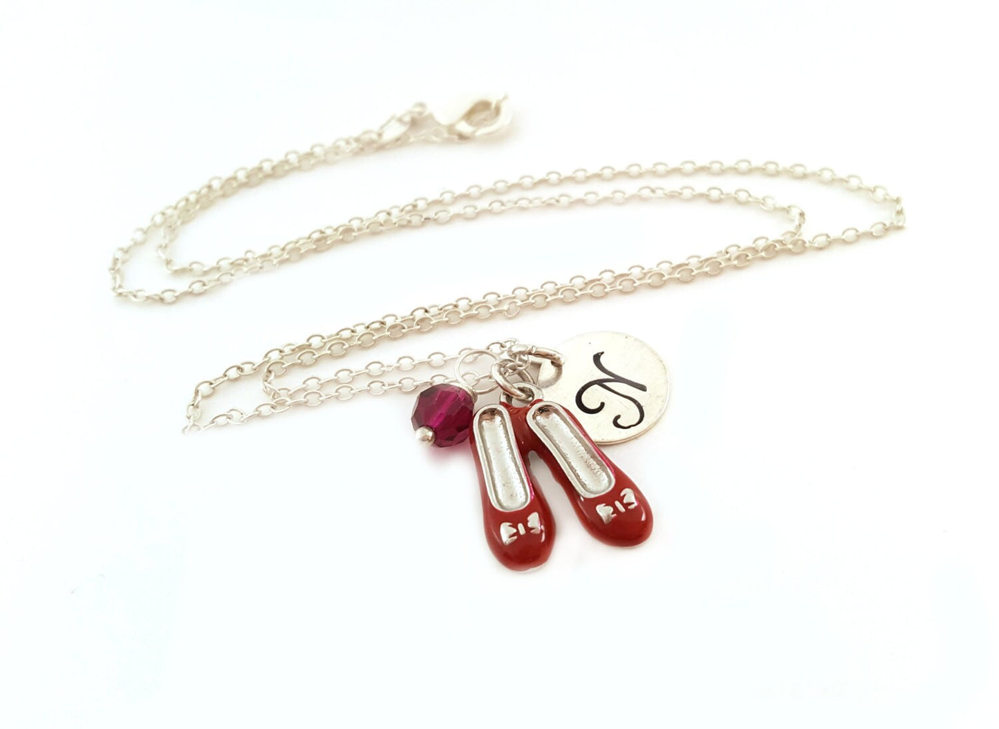 Ruby Slippers Necklace - Wizard of Oz Personalized Jewelry