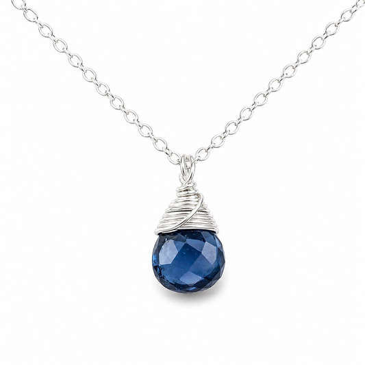 September Birthstone - Sterling Silver Necklace