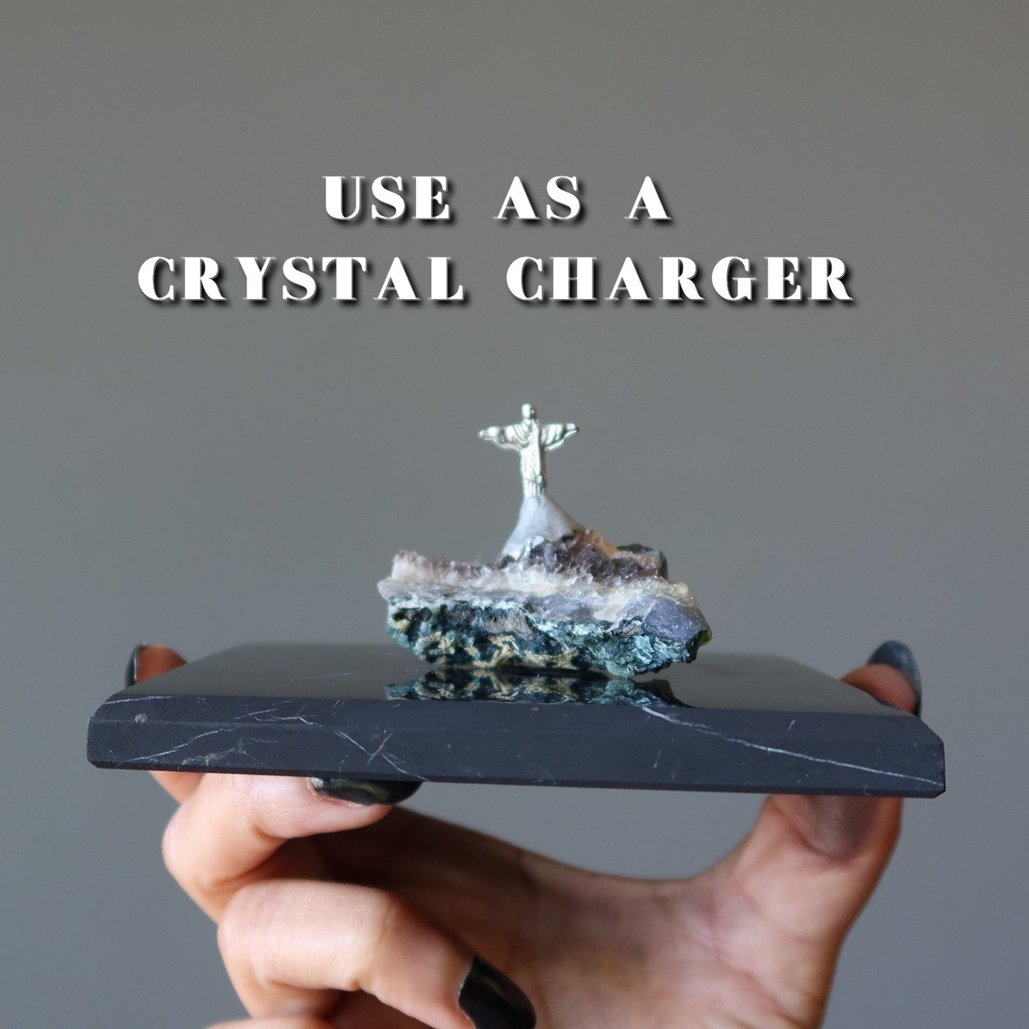 Shungite Charger Cleanser Protector Plate Square