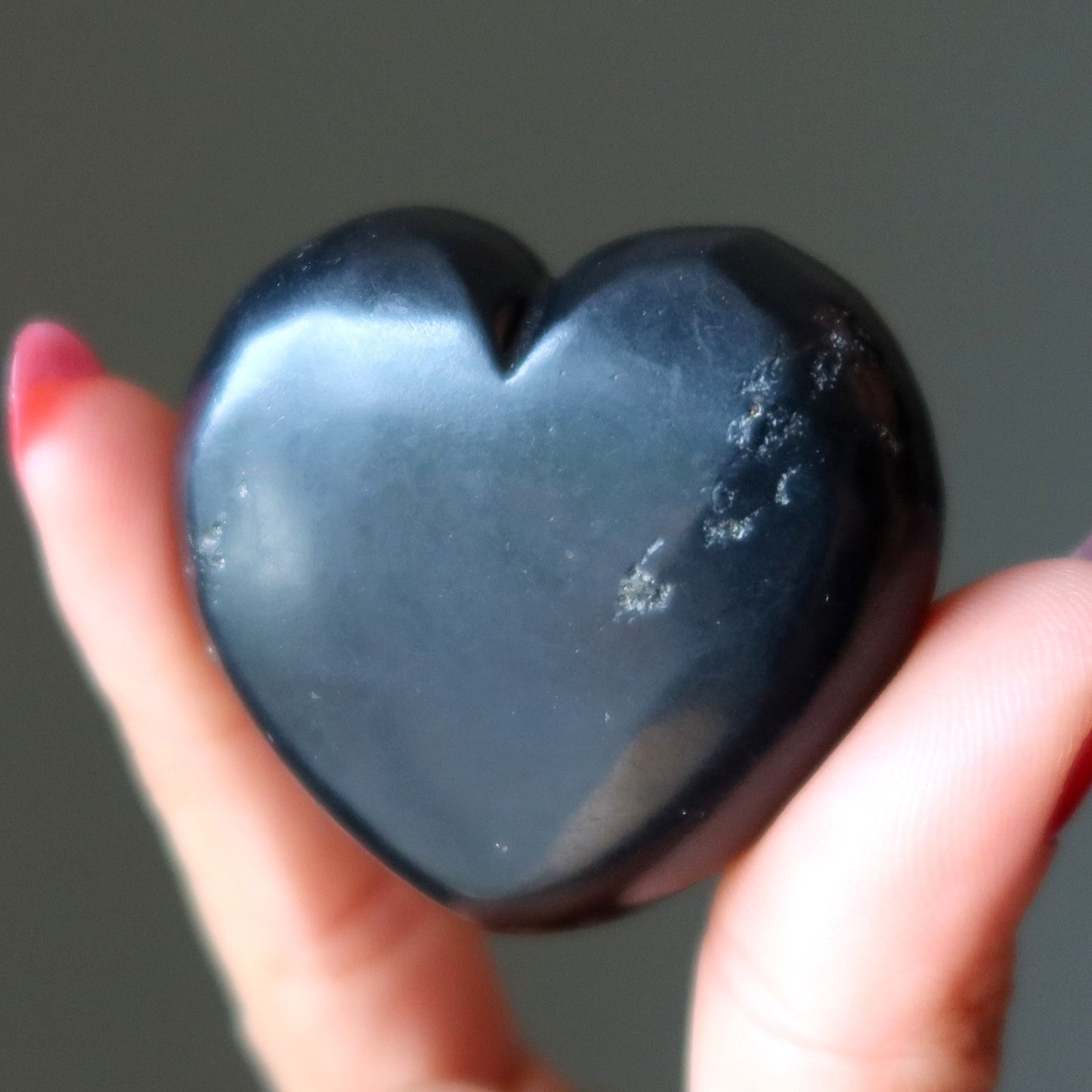 Shungite Heart of Stone Love Protection Crystal