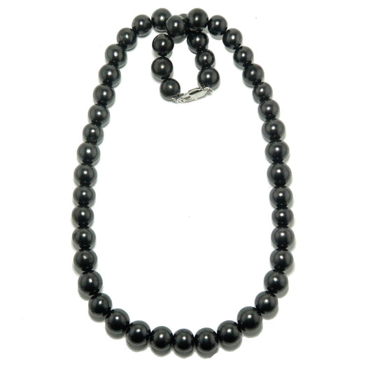 Shungite Necklace Beaded Shield of Protection Stones