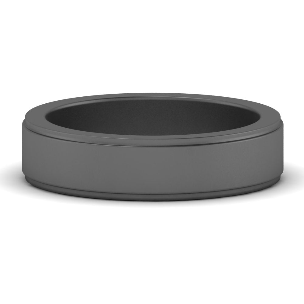 Simple Flat Wedding Band 4MM
