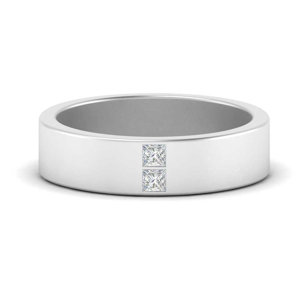 Square Diamond Mens Band