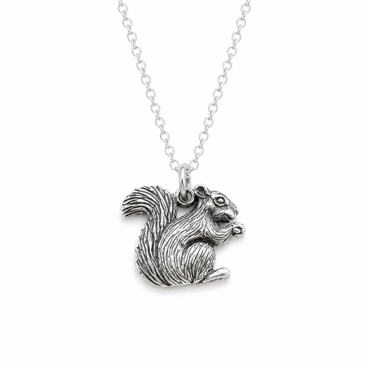 Sterling Silver Squirrel Charm - Animal Charm
