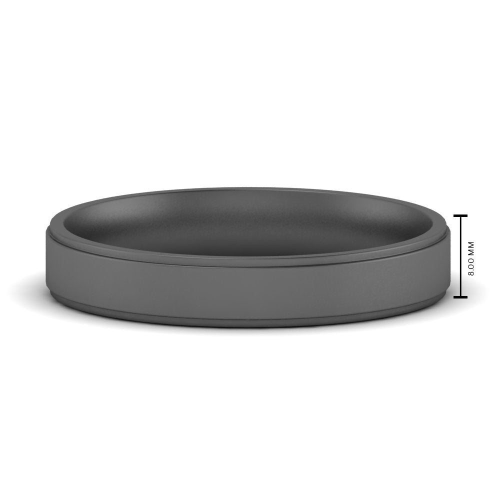 4 mm Steps Edge Comfort Fit Mens Band