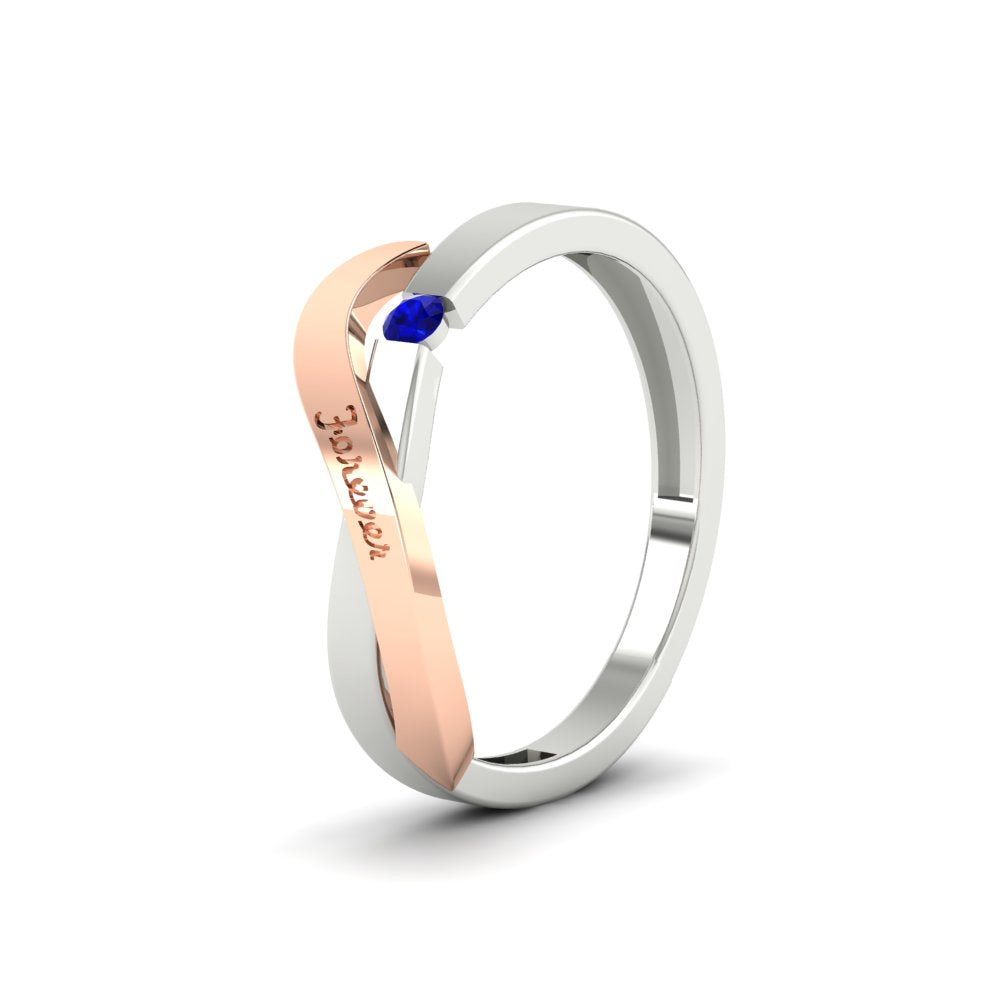 Swirl Love Mens Wedding Ring