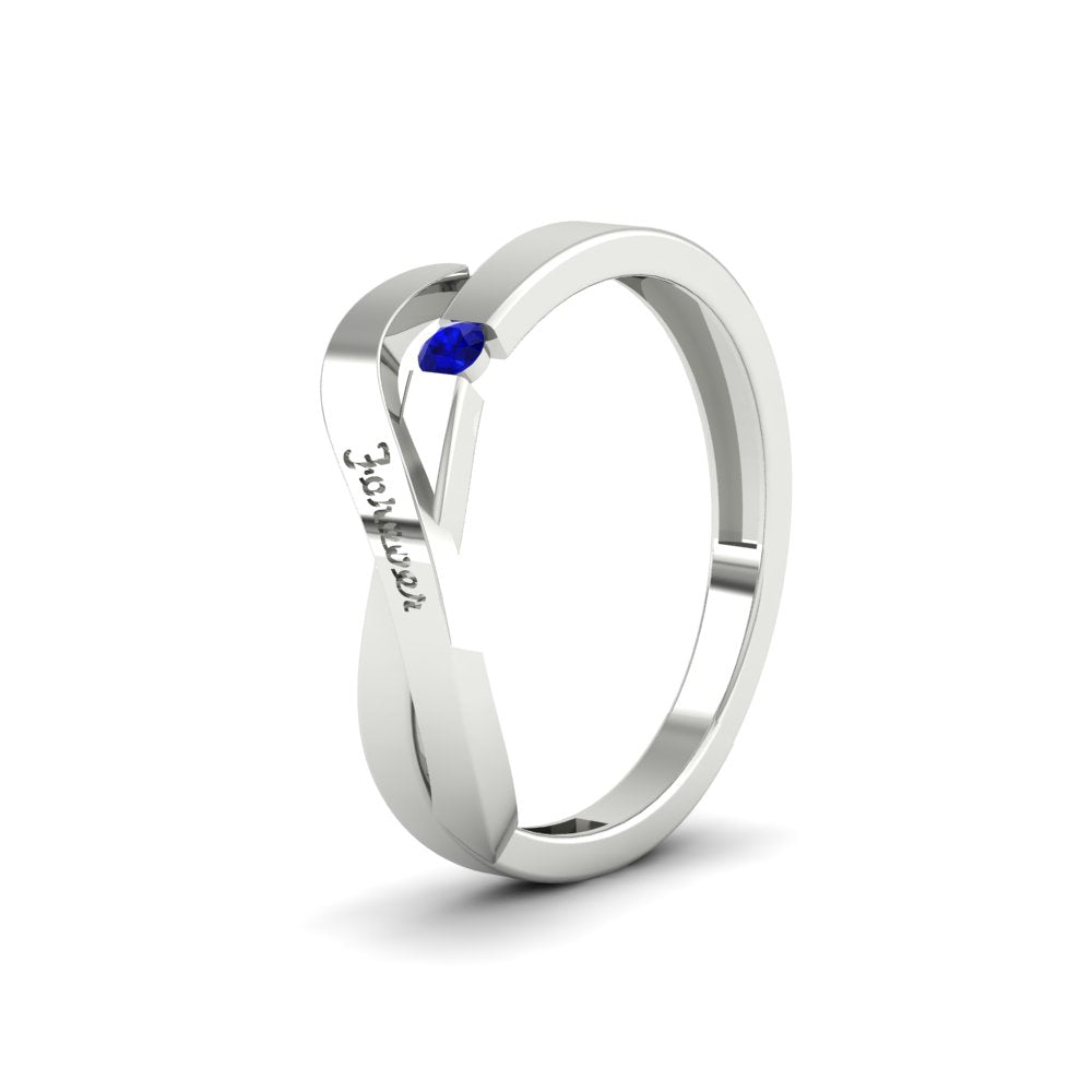 Swirl Love Mens Wedding Ring
