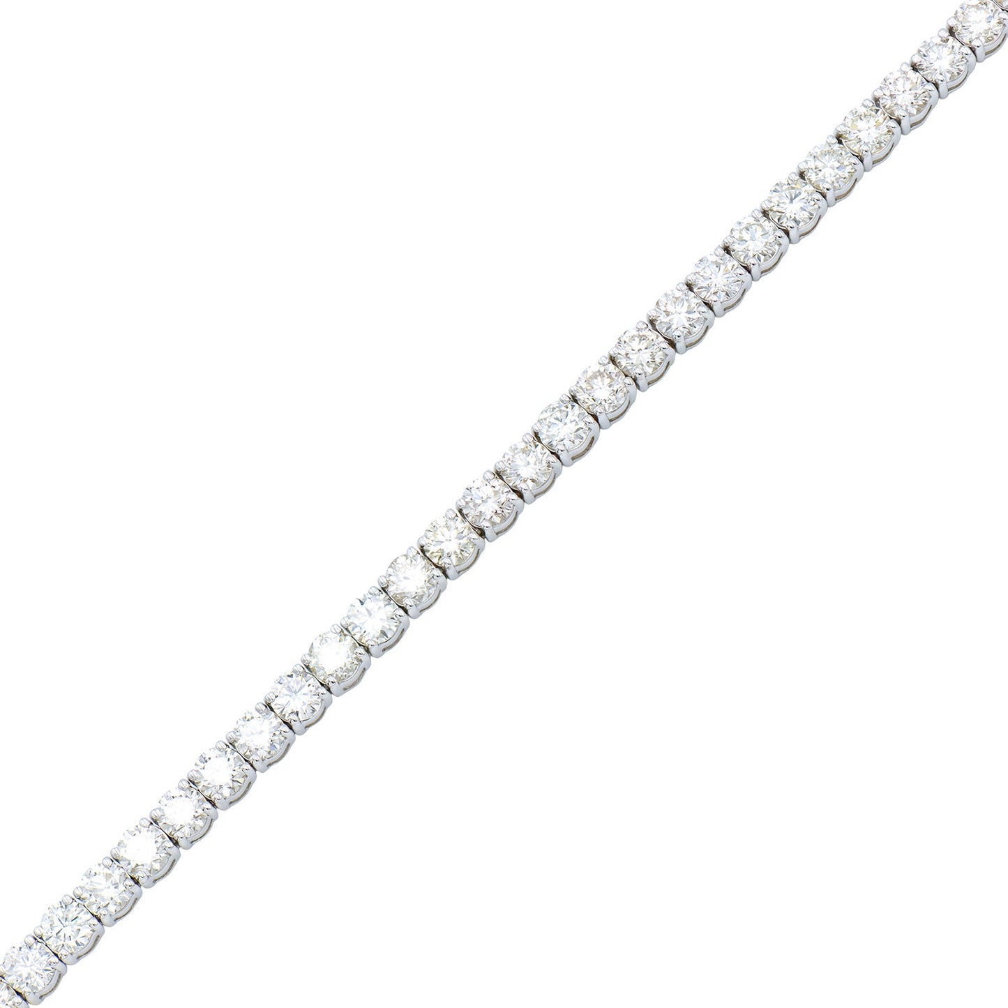 18K White Gold Diamond Tennis Bracelet