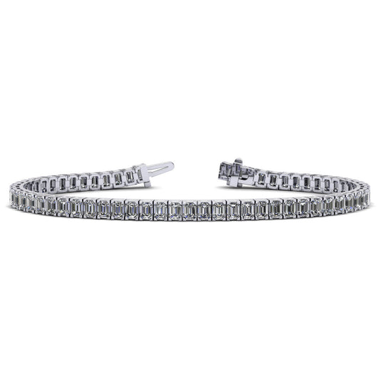18K White Gold Diamond Tennis Bracelet, 12ct